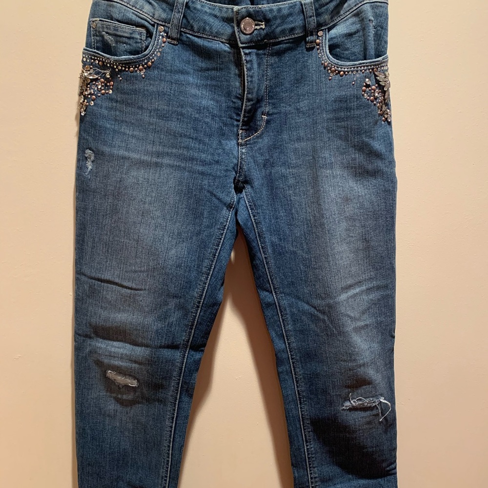 White House Black Market | Slim Crop Denim